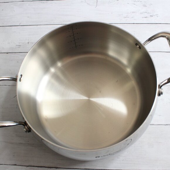 NEW Tupperware Chef Series Dutch Oven Stock Pot Stainless Steel 6 Qt with Cover - Picture 7 of 8